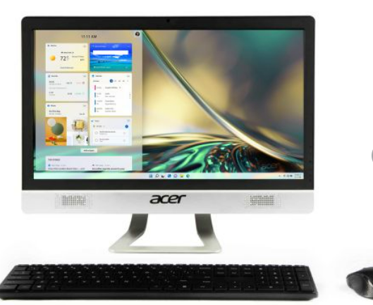 Acer Veriton Business AIO (Z3151G) UX.BETSI.892 21.5 Inch Monitor with Intel Core i3 10th Gen (Windows 11 Home/4 GB RAM/1TB HDD) with 54.6 cm (21.5 inches) Display including USB keyboard and USB mouse
