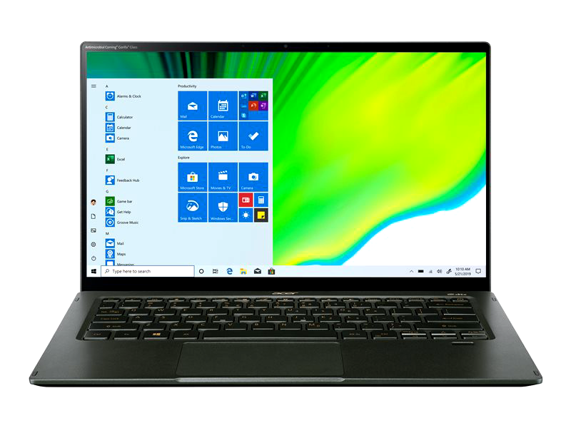 Acer Swift 5 Notebook - SF514-55TA-72VG (NX.A6SSI.001) Intel Core i7 11th Gen 16 GB RAM 1 TB SSD 15.6 Inches Windows 10 Mist Green