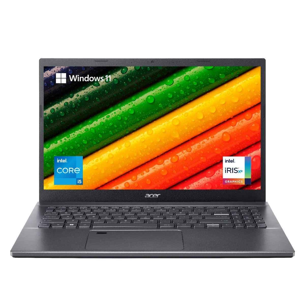 Acer Aspire 5 A515-57 ,Glacier Blue, Intel Core i5 12th Gen, 8 GB RAM, 512 GB SSD, Fingerprint Reader, 1.76 KG, 15.6 inches (39.6 cm) Full HD Display, Windows 11 Home