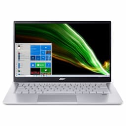 Acer NX.ABNSI.009 Swift 3 Laptop, Intel Core i5 11th Gen, 14 inch, 8 GB RAM, 512 GB, Intel Iris Xe Graphics, FHD LED-Backlit Display, Windows 11, MS Office 2021, Pure Silver