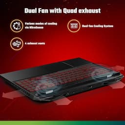 Acer Nitro 5 AN515-47 (NH.QL3SI.003) Gaming Laptop, AMD Ryzen 7 7735HS Octa-Core Processor, 8GB RAM,  512 GB SSD, NVIDIA GeForce RTX 3050 4GB Graphics, 39.6 Cm (15.6 Inch) IPS Display, 2.5 KG, Windows 11 Home