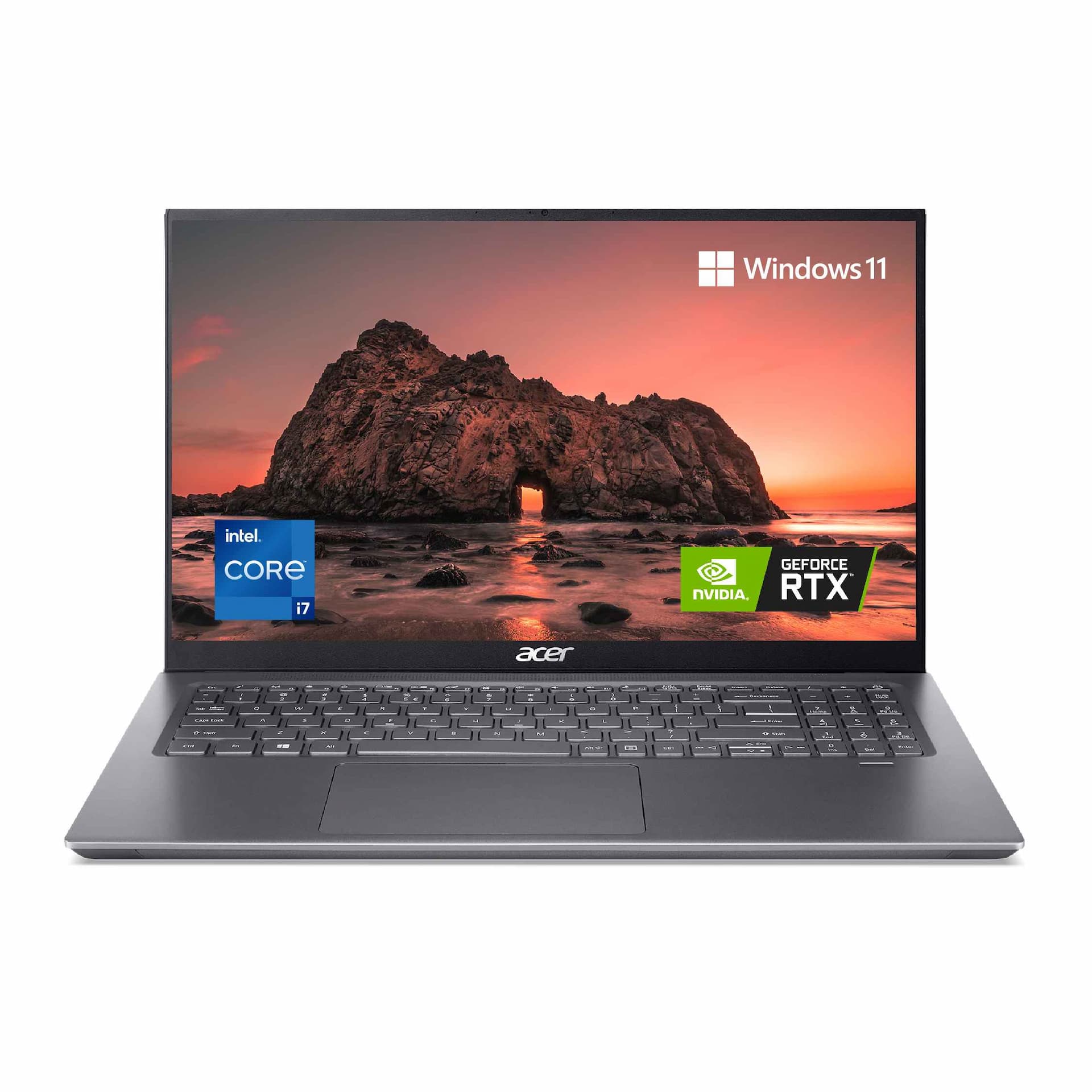 Acer Swift X Powerful Thin & Light Laptop 16.1 inch Full HD 100% sRGB Display, Intel Core i7-11390H Processor, RTX 3050 Ti 4GB GDDR6 Graphics ,1 TB SSD , 16GB RAM, Fingerprint Reader, Windows 11 Home MS Office