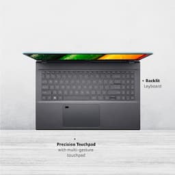 Acer Aspire 5 A515-57 (NX.K2USI.004) Thin and Light Laptop, 15.6 Inch, Glacier Blue, Intel Core i5 12th Gen, 8 GB RAM, 512 GB SSD, 1.76 kg, Windows 11 Home with MS Office