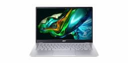 Acer Swift Go SFG14-41-R3FA Silver Notebook, AMD Ryzen 5 7530U, 8 GB LPDDR4X, 512 GB SSD, AMD Radeon Graphics, 35.6 cm (14") 1920 x 1080 Display, Bluetooth 5.2, White Backlight, 1.25 kg, Windows 11 Home
