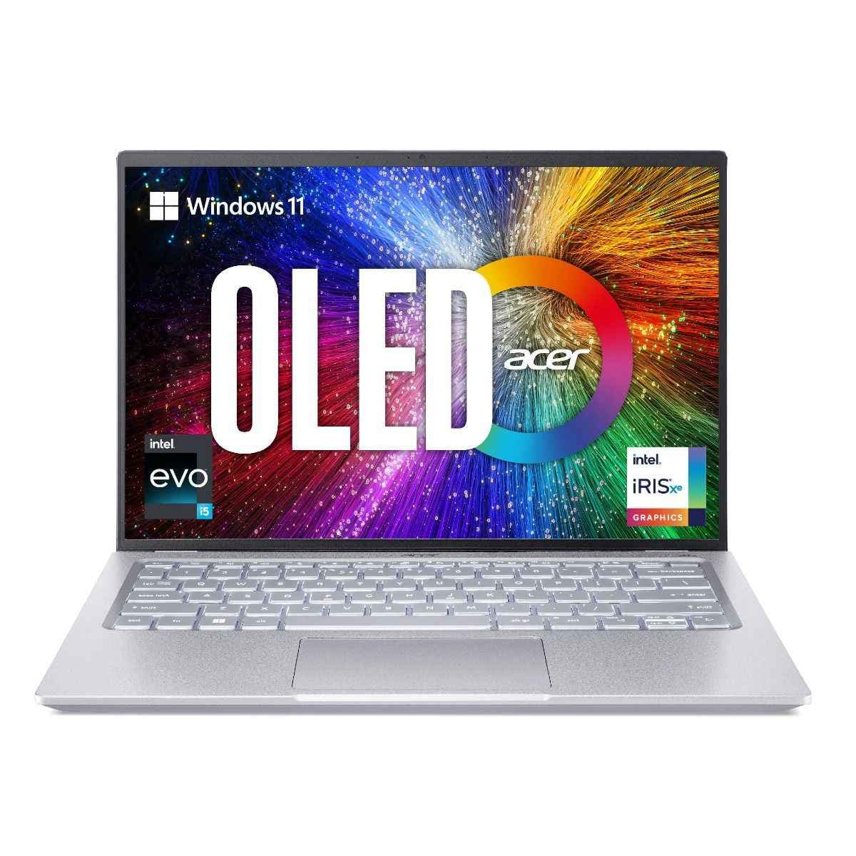 Acer Swift 3 OLED 12th Gen Intel Core i5 (12-Core), 16GB RAM,512GB SSD, Fingerprint Reader, Steel Gray, 1.4 KG, Windows 11 Home & MS Office