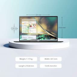 Acer Swift Edge OLED Panel AMD Ryzen 7 6800U Octa-Core Processor, 16 GB RAM, 1 TB SSD, AMD Radeon Graphics, SFA16-41, 1.17 KG, Windows 11 Home MS Office