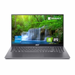 Acer Swift X Powerful Thin & Light Laptop 16.1 inch Full HD 100% sRGB Display, Intel Core i5-11320H Processor, RTX 3050 4GB GDDR6 Graphics , 512GB SSD , 16GB, FPR, Windows 11 Home MS Office