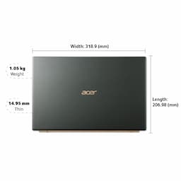 Acer Swift 5 SF514-55TA (NX.A6SSI.005) Mist Green Laptop, Intel Core i5 11th Gen, 8 GB RAM, 512 GB SSD, 14 Inches (35.56 cm), Intel Integrated Iris Xe, Windows 11