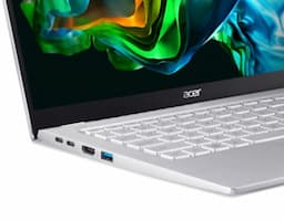Acer Swift Go SFG14-41-R3FA Silver Notebook, AMD Ryzen 5 7530U, 8 GB LPDDR4X, 512 GB SSD, AMD Radeon Graphics, 35.6 cm (14") 1920 x 1080 Display, Bluetooth 5.2, White Backlight, 1.25 kg, Windows 11 Home