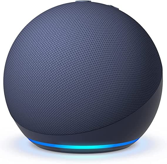 Amazon Echo Dot (B09B8XJDW5) 5th Gen, With bigger vibrant sound, helpful routines and Alexa - Deep Sea Blue