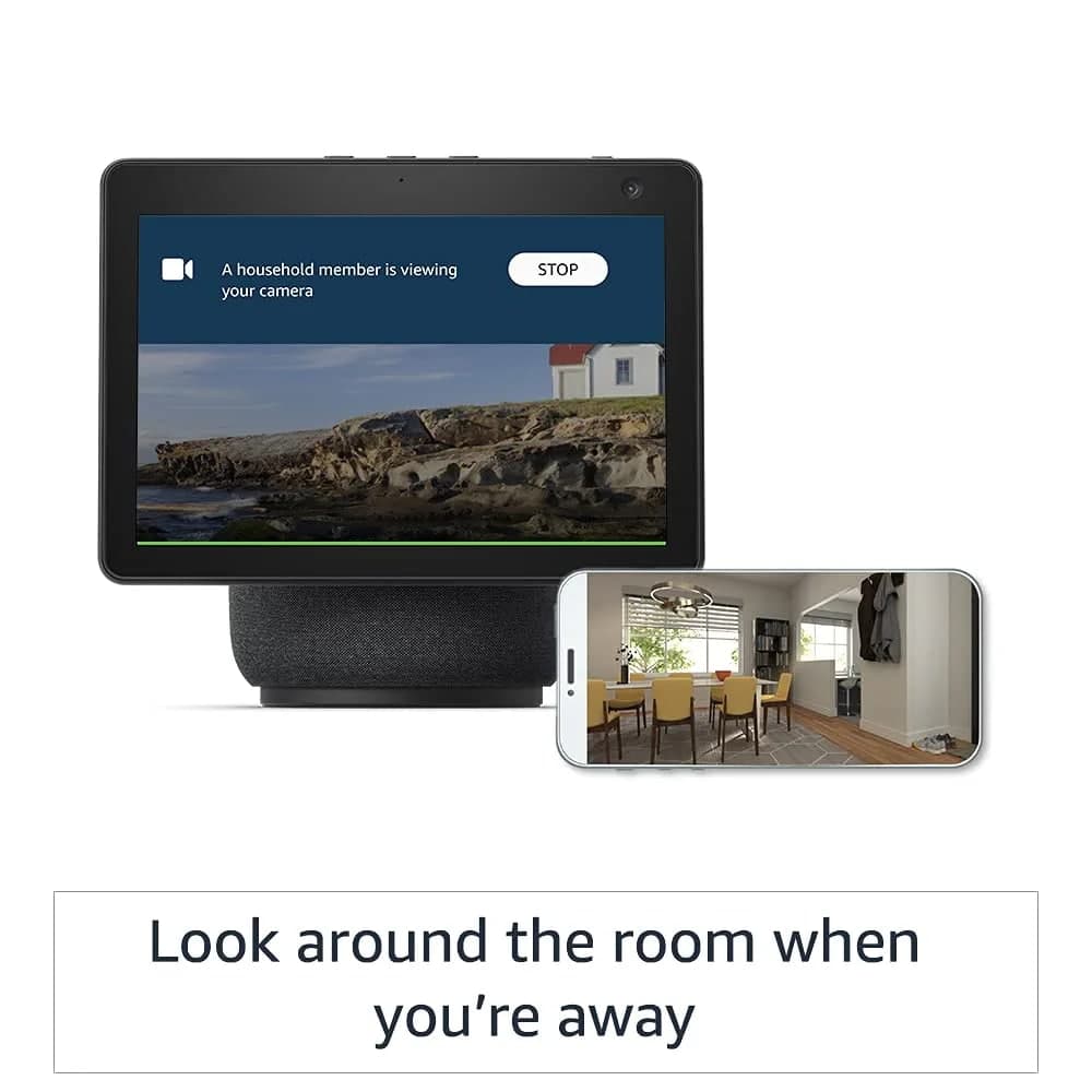 Echo Show 10- 10.1" HD smart display with motion, premium sound and Alexa (Black)