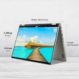 Acer Spin 5 (NX.K08SI.001) With Stylus, Intel Core i7 12th Gen, 16 GB RAM, /1 TB SSD, 35.6 cm (14") WQXGA 2560 x 1600 Touchscreen Display, Intel Iris Xe Graphics, 1.3 Kg,  Windows 11 Home with MS Office