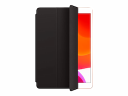 Apple Smart Flip Cover (MX4U2ZM/A) Black For iPad 10.2 Inch (9th Generation) Attaches Magnetically