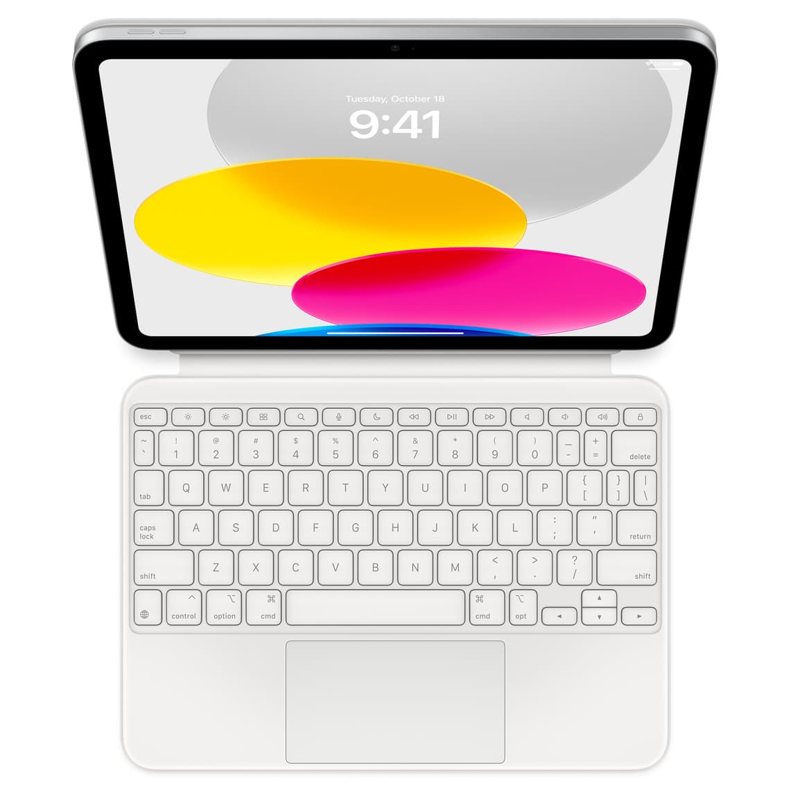 Apple (MQDP3HN/A) Magic Keyboard Folio for iPad (10th generation)- White