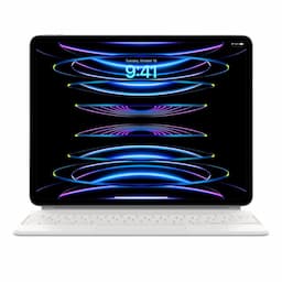 Apple (MJQL3HN/A) White, Magic for iPad Pro 12.9 inch (5th Gen) Bluetooth Tablet Keyboard