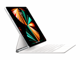 Apple (MJQL3HN/A) White, Magic for iPad Pro 12.9 inch (5th Gen) Bluetooth Tablet Keyboard