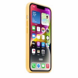 Apple MPTD3ZM/A iPhone 14 Plus Silicone Case with MagSafe - Sunglow
