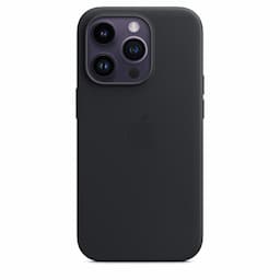 Apple/MPPG3ZM/A/iPhone 14 Pro Leather Case with MagSafe - Midnight