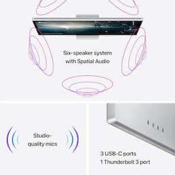 Apple MMYW3HN/A MMYW3HN/A Studio Display - Nano-Texture Glass - Tilt-Adjustable Stand