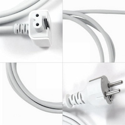 Apple MK122HN/A Power Cord 1 m MK122HN/A, Power Adapter Extension cable, White