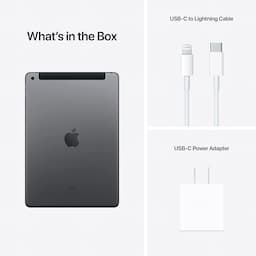 Apple iPad 9th Gen (MK4E3HN/A) Space Grey, 256 GB ROM, 10.2 inch with Wi-Fi+5G, iOS 15