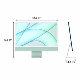 Apple MJV83HN/A 24-inch iMac with Retina 4.5K display, M1 Chip with 8-Core CPU and 7-Core GPU, 256 GB - Green