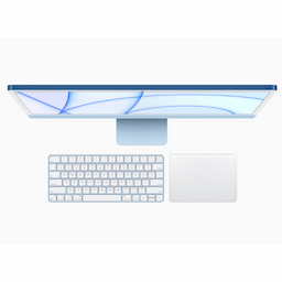 Apple MGPK3HN/A All-in-One Desktop, HD Camera, 8 GB, 256 GB, 24 Inches, Apple M1 Chip, Blue