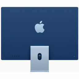 Apple MGPK3HN/A All-in-One Desktop, HD Camera, 8 GB, 256 GB, 24 Inches, Apple M1 Chip, Blue