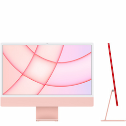Apple IMAC (MGPM3HN/A) Workstation, Pink, The Apple M1 chip, 8GB, 256GB Storage, 24"inch Display, MacOS Big Sur