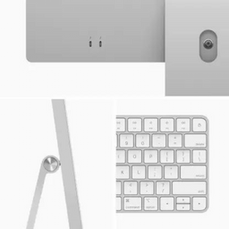 Apple iMac MGTF3HN/A All-in-One Desktop, 24 Inches, 8 GB, 256 GB, macOS Big Sur, Apple M1 Chip, Silver