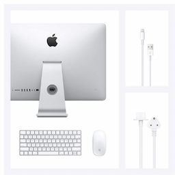 Apple MHK33HN/A All-in-One Desktop Intel Core i5 macOS, 21.5 In, 8 GB RAM, 256 GB SSD, AMD Radeon Pro 560, White
