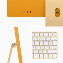 Apple (Z19G) 24 Inch, 16 GB, 512 GB, M3 8 Core, Yellow iMac