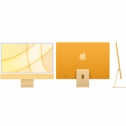 Apple (Z19G) 24 Inch, 16 GB, 512 GB, M3 8 Core, Yellow iMac