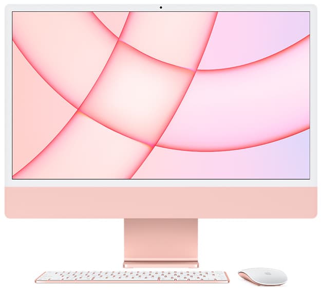 Apple (Z19M) 24 Inch, 24 GB, 512 GB, M3 8 Core, Pink iMac