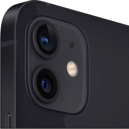 Apple iPhone 12 (MGJ53HN/A) with 4 GB RAM, 64GB storage, 5G technology, Nano and eSIM, Black