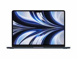 Apple MacBook Air (Z160000Z4) Laptop, 13 Inch, Apple M2 chip with 8 core CPU, 16GB RAM, 256GB SSD, Backlit Magic Keyboard - Midnight