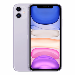 Apple iPhone 11 (MHDF3HN/A) with 4 GB RAM, 64GB storage, 4 G technology, Nano and eSIM, Purple