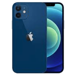 Apple MGJE3HN/A iPhone 12 with 6 GB RAM, 128 GB storage, 5G technology, Dual SIM, A14 Bionic Chip with Next Generation Neural Engine - Blue