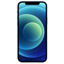 Apple MGJE3HN/A iPhone 12 with 6 GB RAM, 128 GB storage, 5G technology, Dual SIM, A14 Bionic Chip with Next Generation Neural Engine - Blue