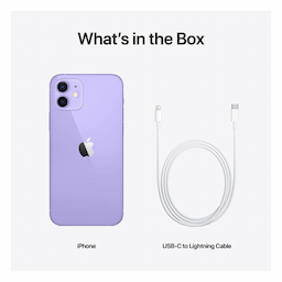 Apple iPhone 12 (MJNM3HN/A) with 4 GB RAM, 64 GB storage, 5G technology, Nano and eSIM, Purple