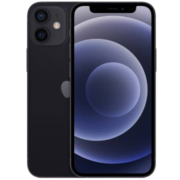 Apple iPhone 12 Mini (MGDX3HN/A) Black, 64GB, 5g, Dual SIM
