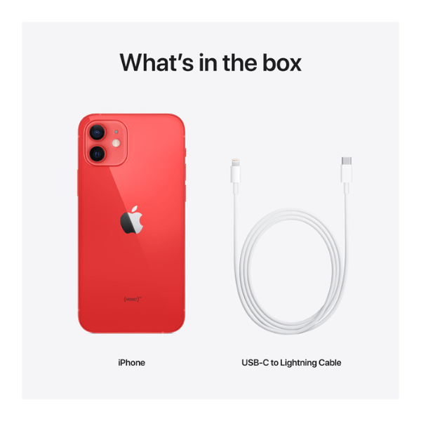 Apple iPhone 12 (MGJ73HN/A) Red, 4GB RAM, 64GB, A14 Bionic Chip, 6.1 Inches, 5g, Nano and eSIM
