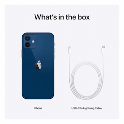 Apple iPhone 12 (MGJK3HN/A) Blue, 4GB RAM, 256GB, A14 Bionic Chip, 6.1 Inches, 5g, Nano and eSIM
