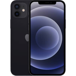 Apple MGJA3HN/A iPhone 12, 4GB RAM, 128GB, Hexa-CoreA14 Bionic Chip Processor, 6.1 Inches, 5G, Dual Sim - Black