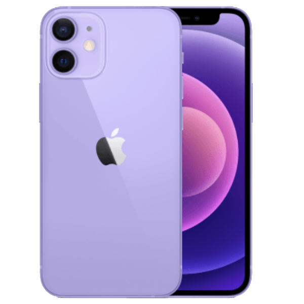 Apple iPhone 12 Mini (MJQG3HN/A) with 4 GB RAM, 64GB storage, 5g technology, Dual Sim, Hexa-Core A14 Bionic Chip processor, Purple