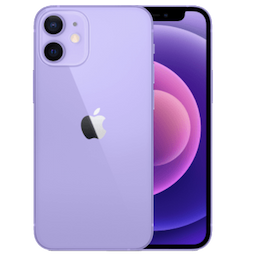 Apple iPhone 12 Mini (MJQG3HN/A) with 4 GB RAM, 64GB storage, 5g technology, Dual Sim, Hexa-Core A14 Bionic Chip processor, Purple