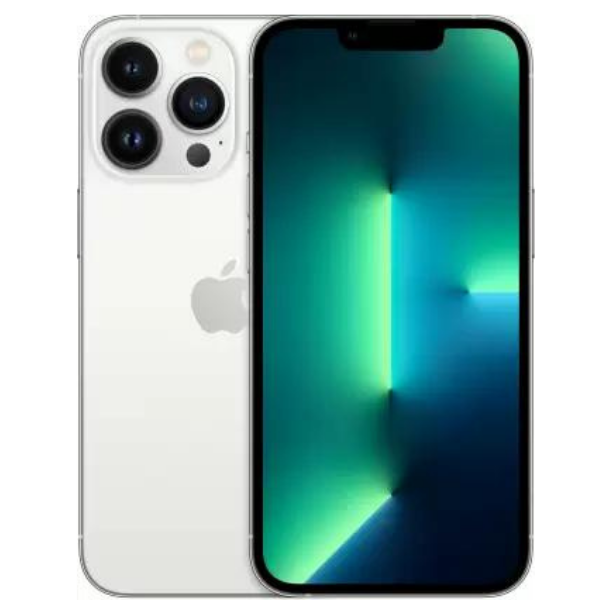 Apple iPhone 13 Pro (MLVA3HN/A) Silver, 4GB RAM, 128GB, A15 Bionic Chip, 6.1 Inches, 5g, Dual Sim