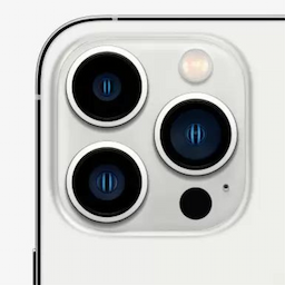 Apple iPhone 13 Pro Max (MLLC3HN/A) Silver, 6 RAM, 256GB, A15 Bionic Chip, 6.7 Inches, 5g, Nano and eSIM
