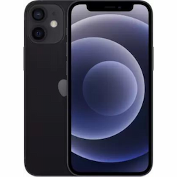 Apple iPhone 12 Mini (MGE93HN/A) Black, 4GB RAM, 256GB, A14 Bionic Chip, 5.4 Inches, 5g, Dual Sim