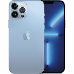 Apple iPhone 13 Pro Max (C9720A) Sierra Blue, 12BGB, Hexa-CoreA15 Bionic Chip Processor, 5g, Dual Sim